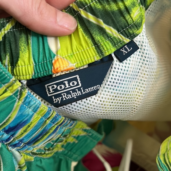 Men’s NWOT Polo Ralph Lauren Hawaiian print swim trunks size XL - Picture 6 of 8